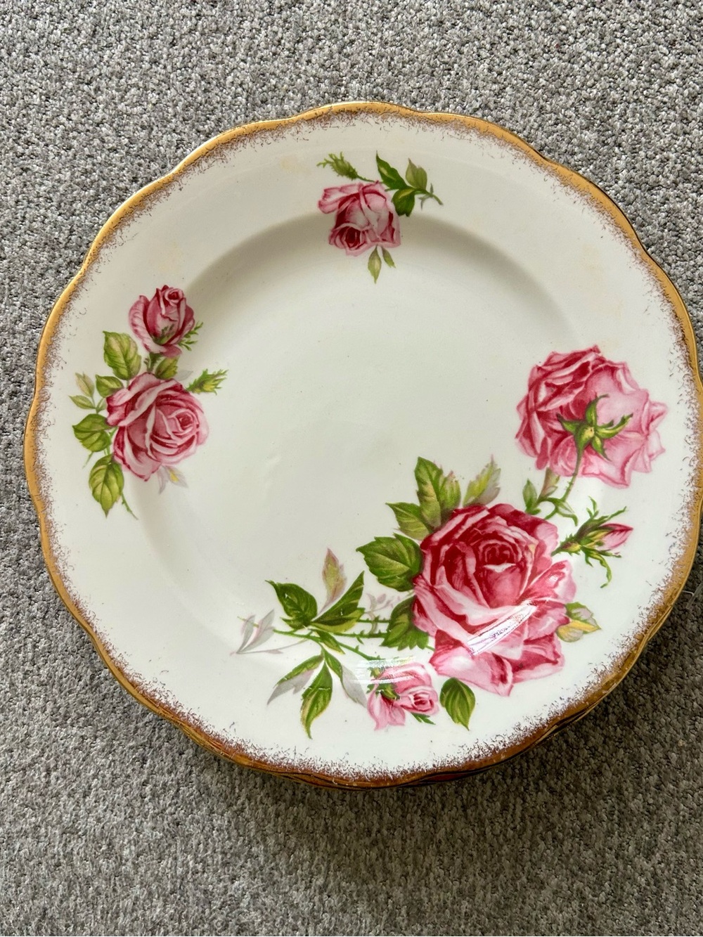 Royal Standard China Orleans Rose Dessert Plates-set of 6